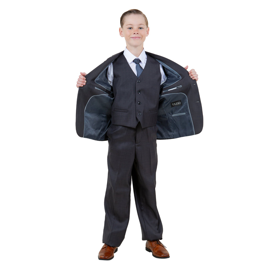 Tazzio Boys 5pc Solid Suit Set 5PCs
