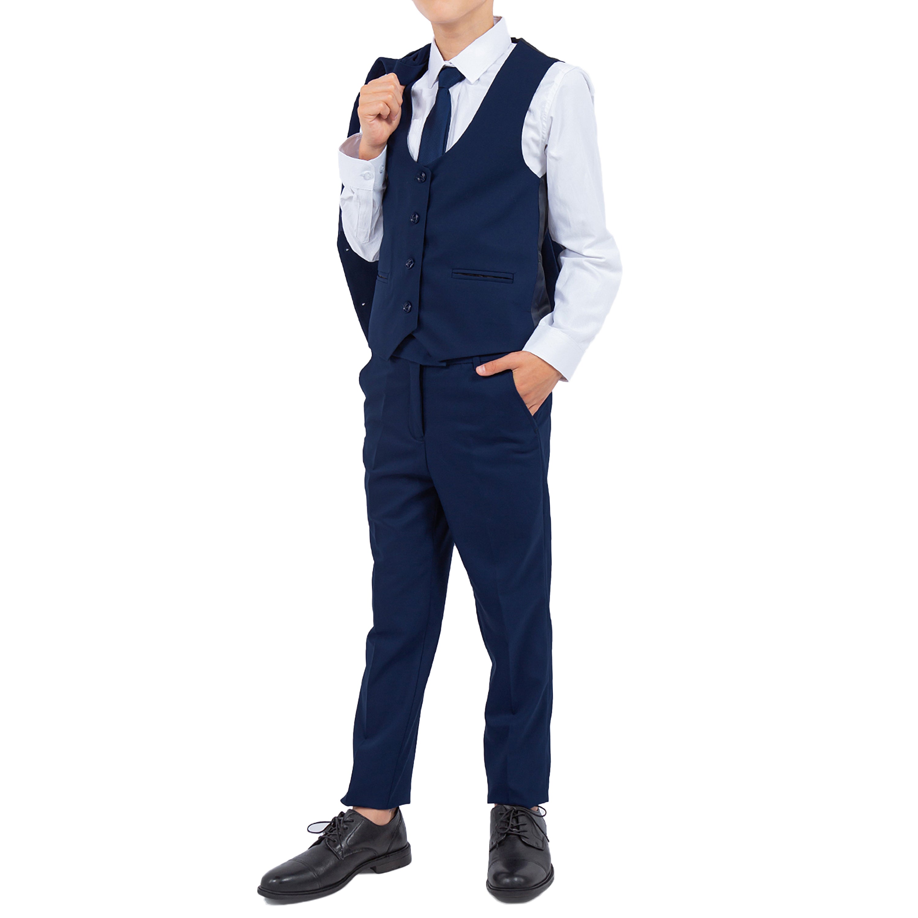 Tazzio Boys 5pc Solid Suit Set 5PCs