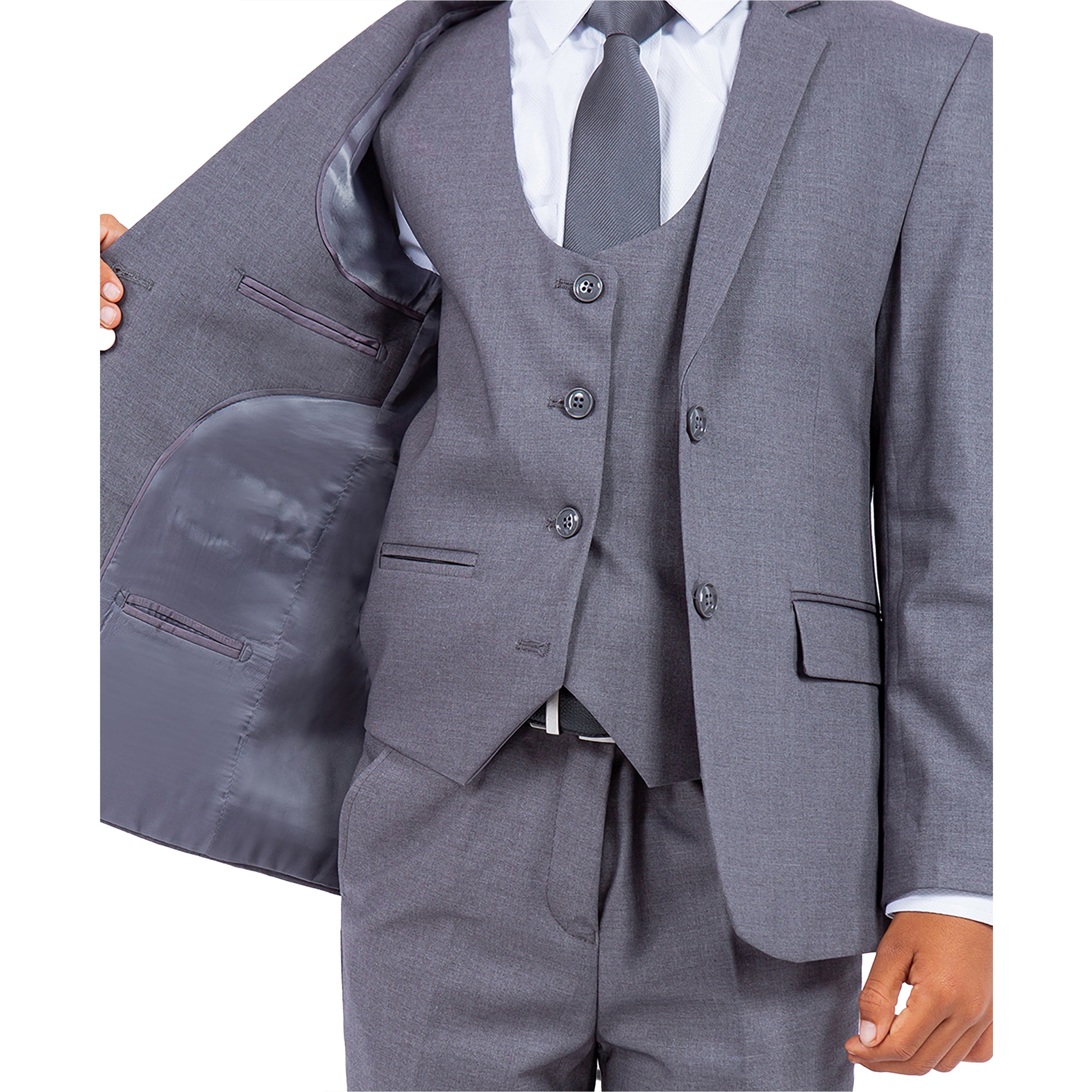 Tazzio Boys 5pc Solid Suit Set 5PCs