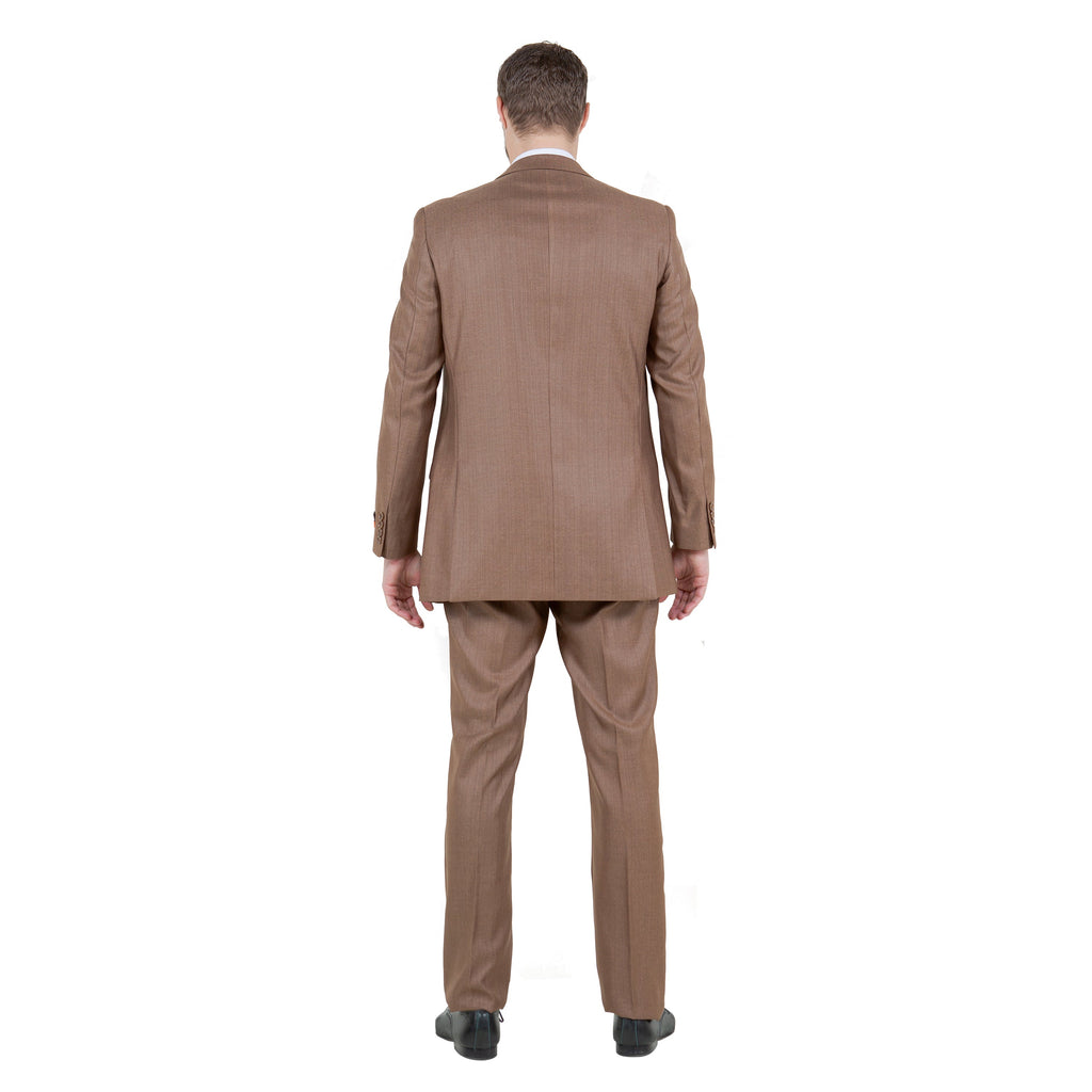 Gray Solid Shiny Sharkskin 3-PC Regular Modern Fit Suits