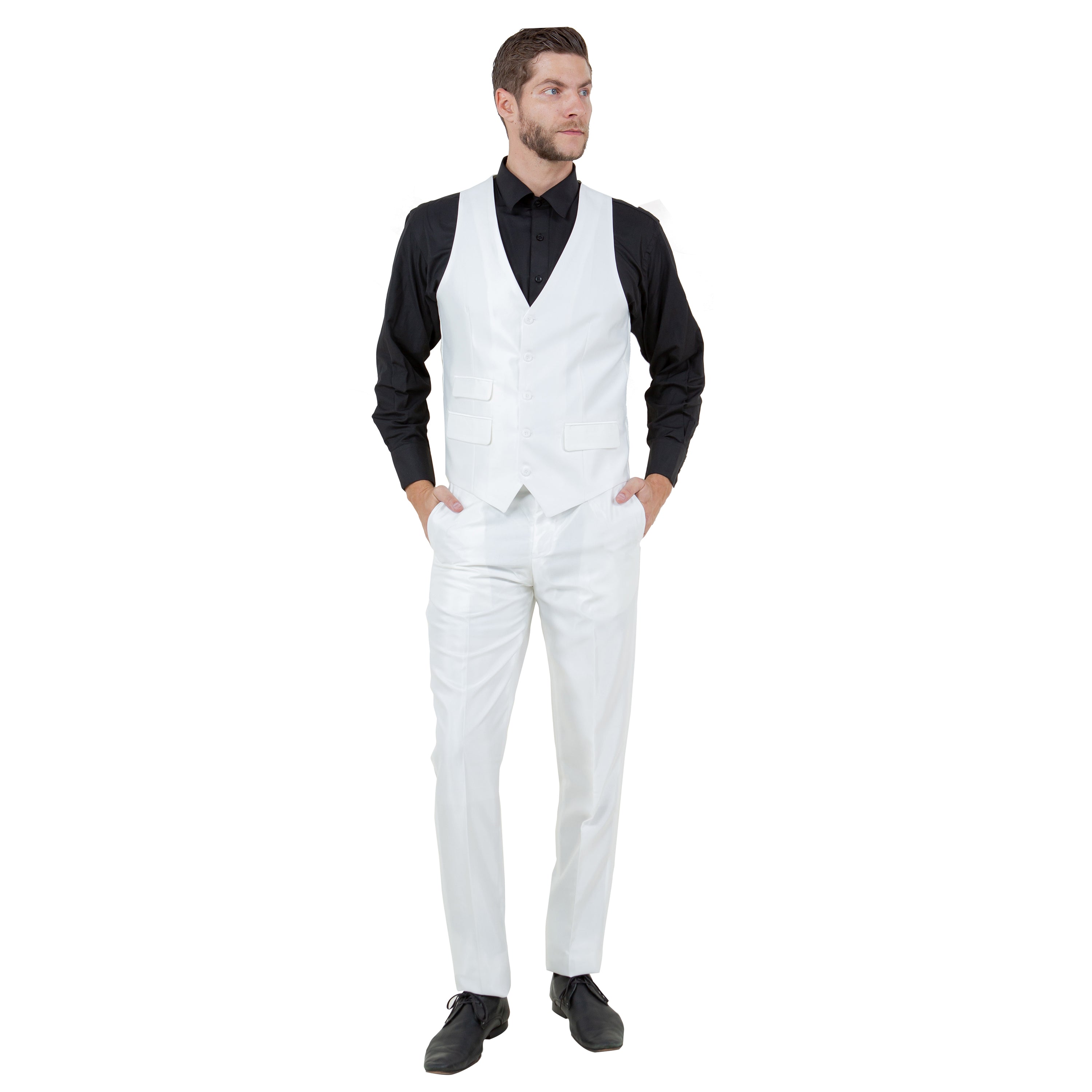 Men's Sharskin Slim-Fit 3-Piece Suit