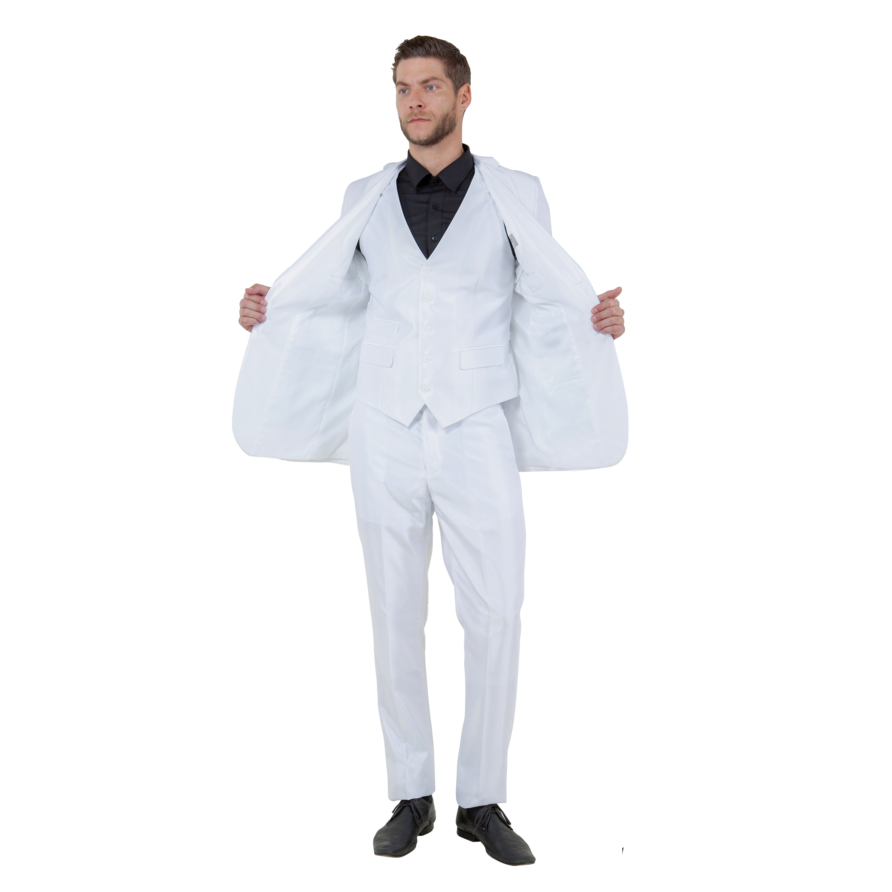 Men's Sharskin Slim-Fit 3-Piece Suit