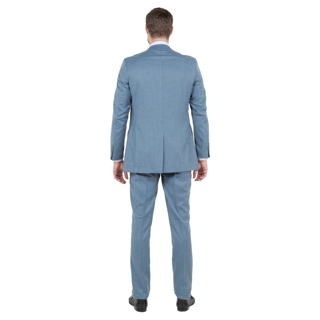 Mid. Navy Solid 2-PC Slim Fit Performance Stretch Suits