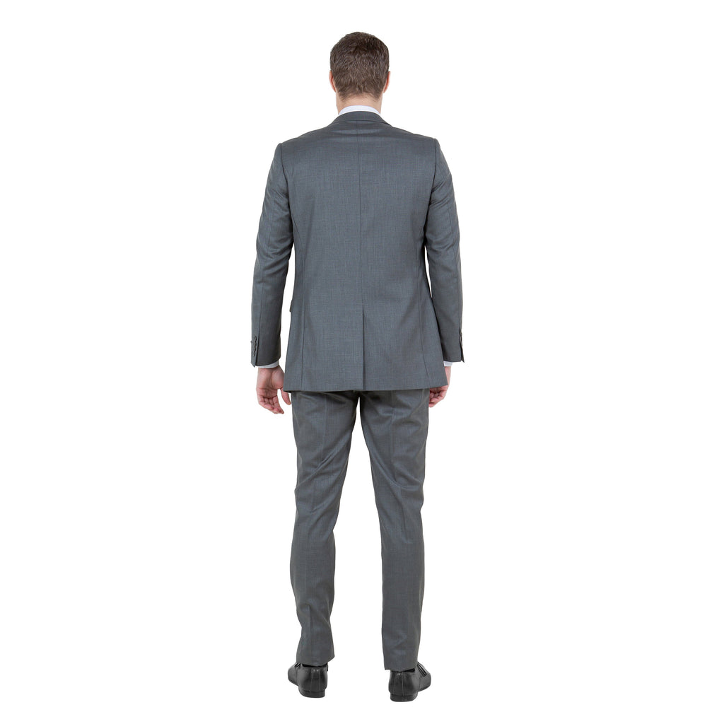Mid. Navy Solid 2-PC Slim Fit Performance Stretch Suits