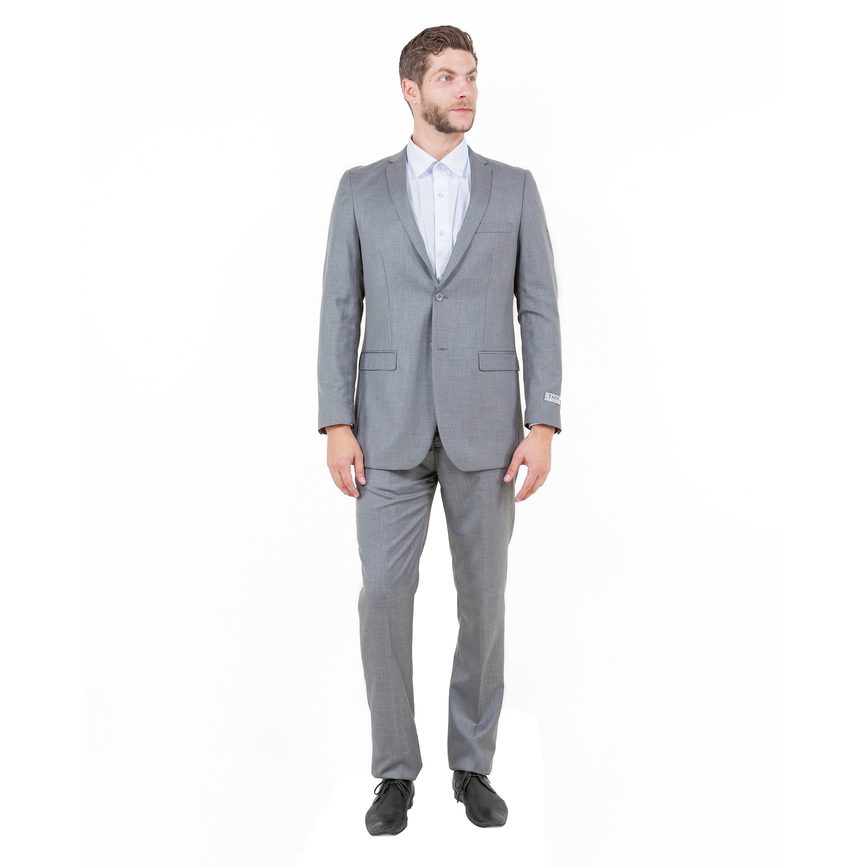 Mid. Navy Solid 2-PC Slim Fit Performance Stretch Suits