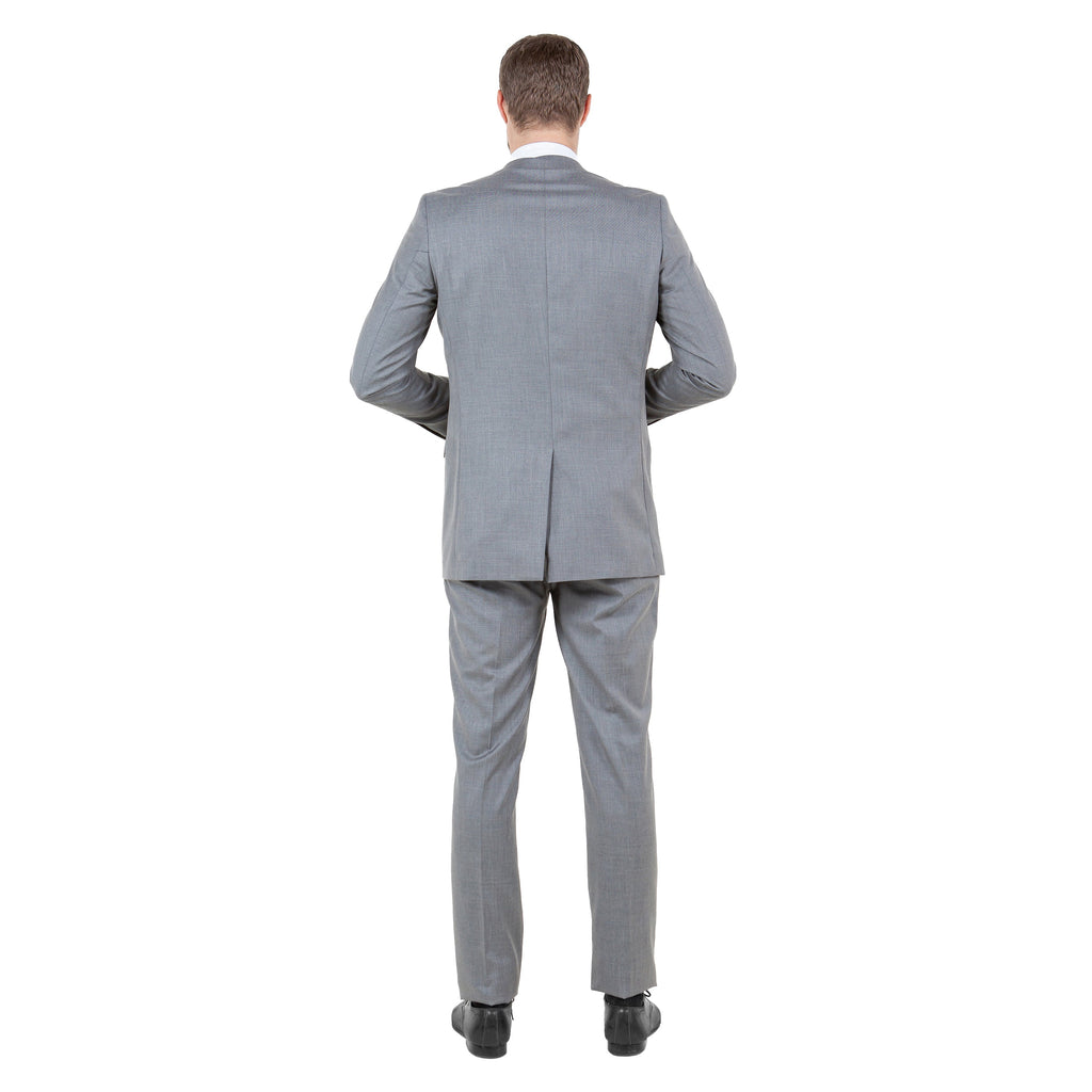 Mid. Navy Solid 2-PC Slim Fit Performance Stretch Suits