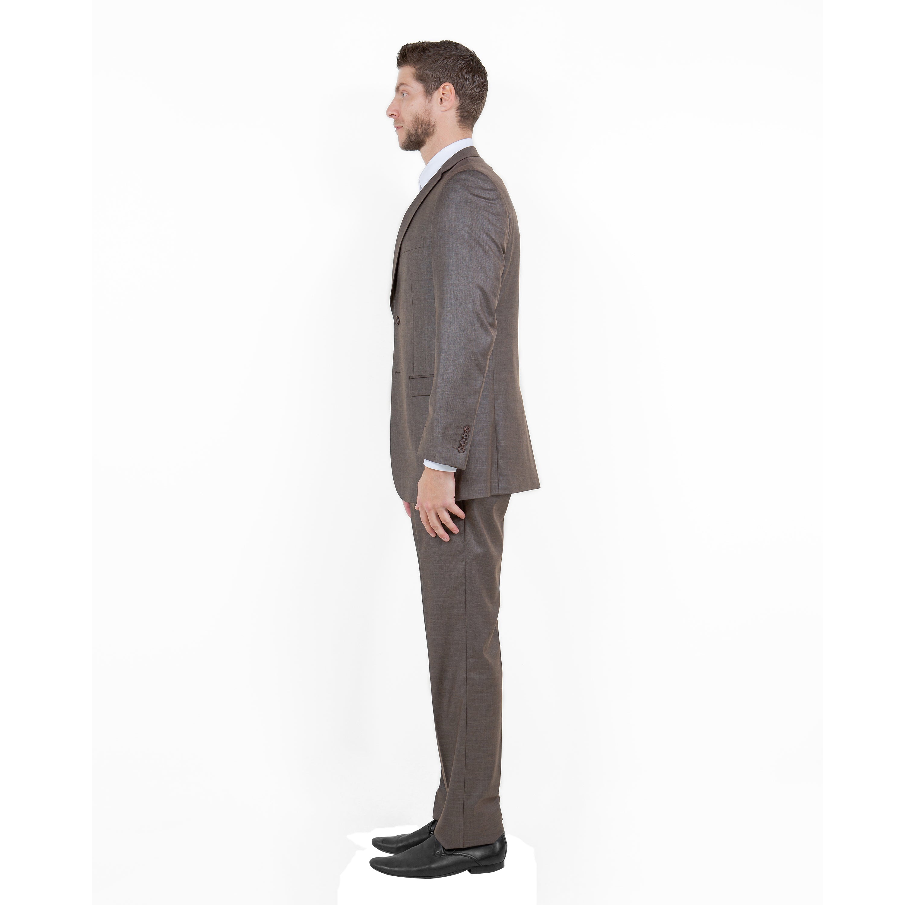 Mid. Navy Solid 2-PC Slim Fit Performance Stretch Suits