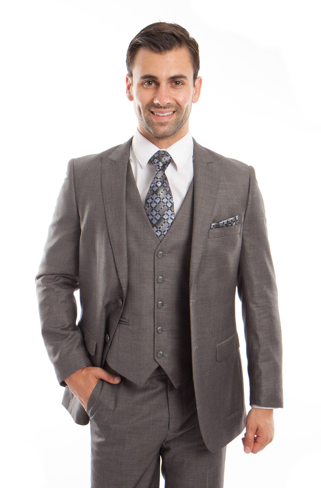 Navy 3-PC Slim Fit Stretch Suits