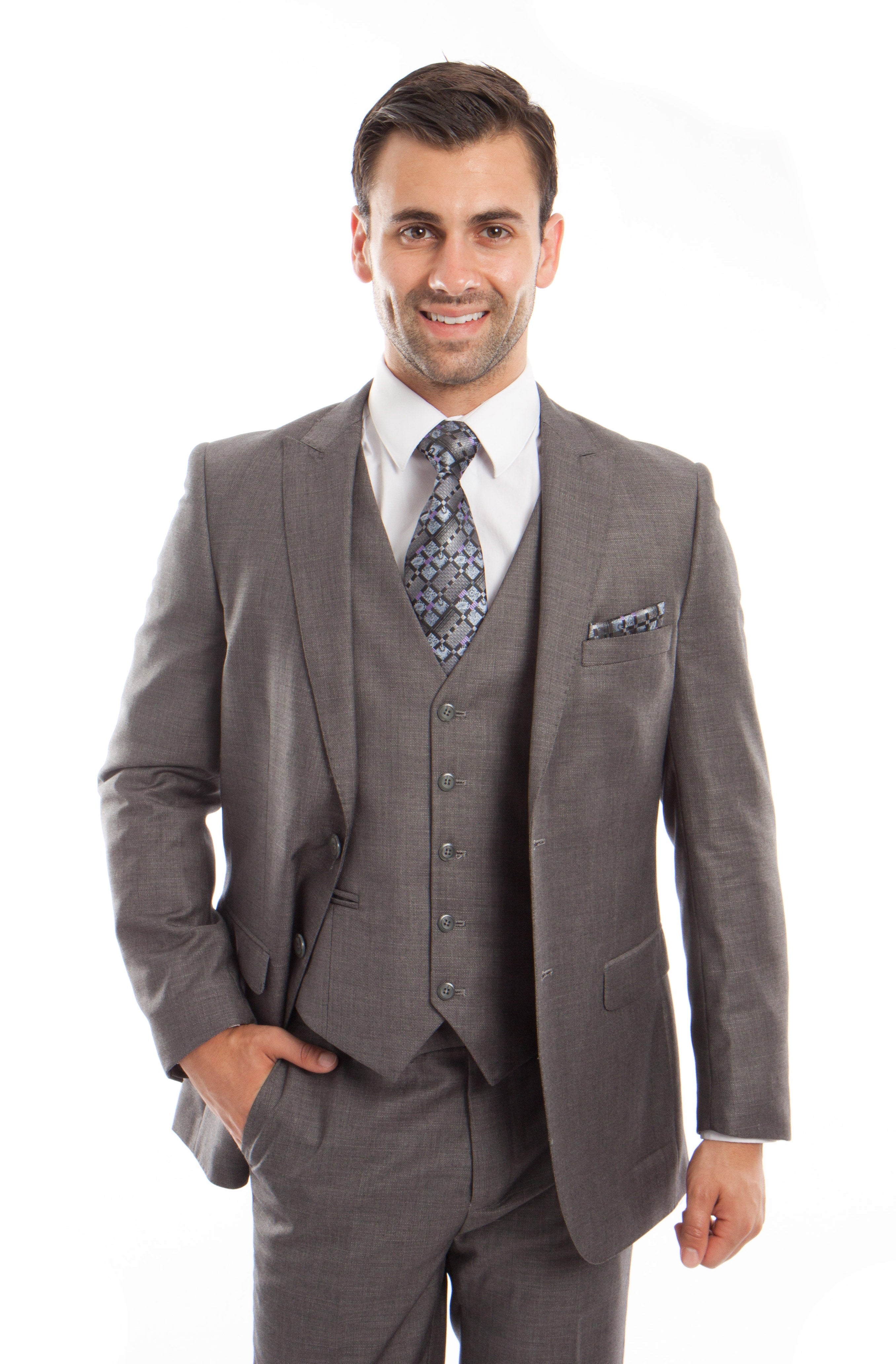 Navy 3-PC Slim Fit Stretch Suits