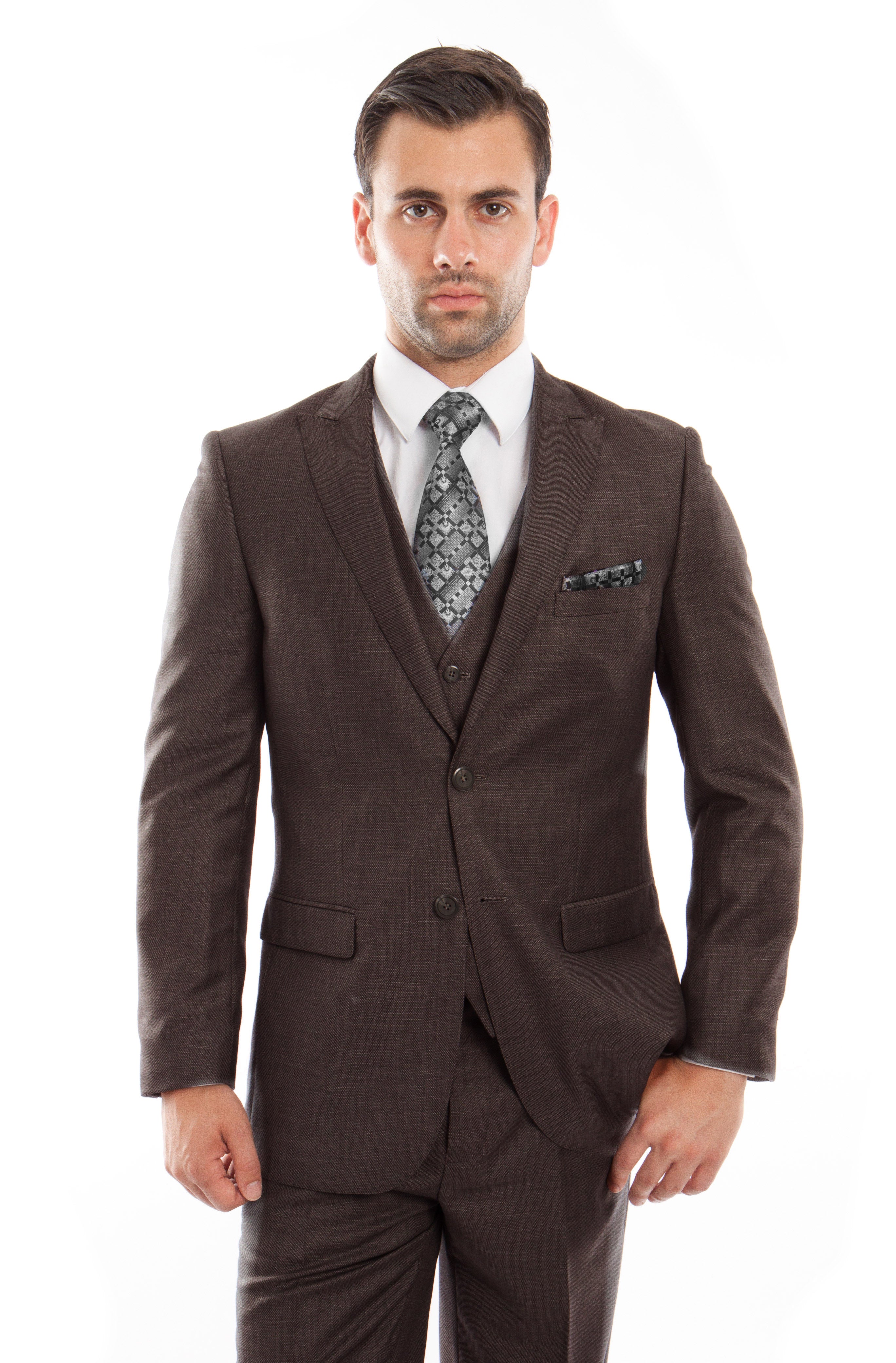 Navy 3-PC Slim Fit Stretch Suits