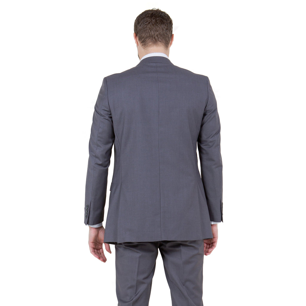 Black Solid 2-PC Slim Fit Performance Stretch Suits
