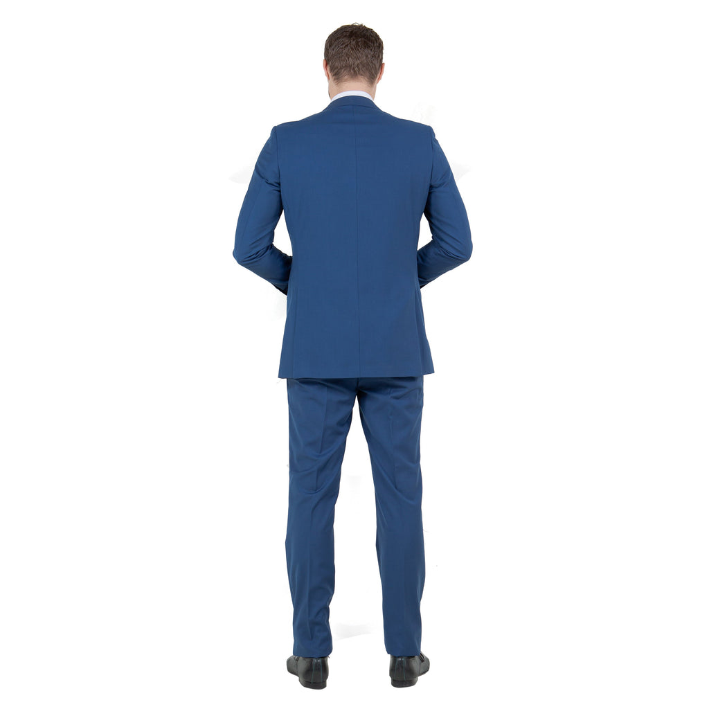 Black Solid 2-PC Slim Fit Performance Stretch Suits