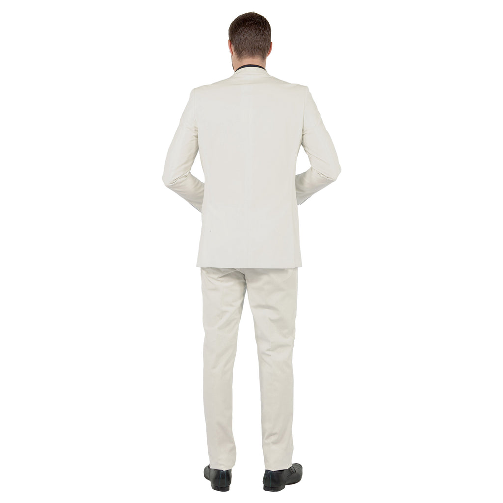 Black Solid 2-PC Slim Fit Performance Stretch Suits