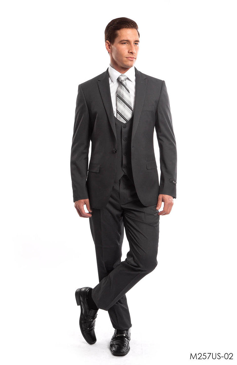 Navy Solid 3-PC Ultra Slim Fit Suits