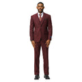 3PC Tweed Suit w/ Expandable Waistband,Grey