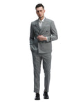 Mens Suit 2pc Double Breasted Pinstripe Peak Lapel Suit With Matching Pants For All Ocassions
