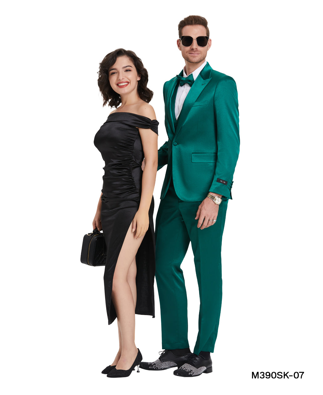 Lavender Solid Shiny U-Shape Vest Mens-suit