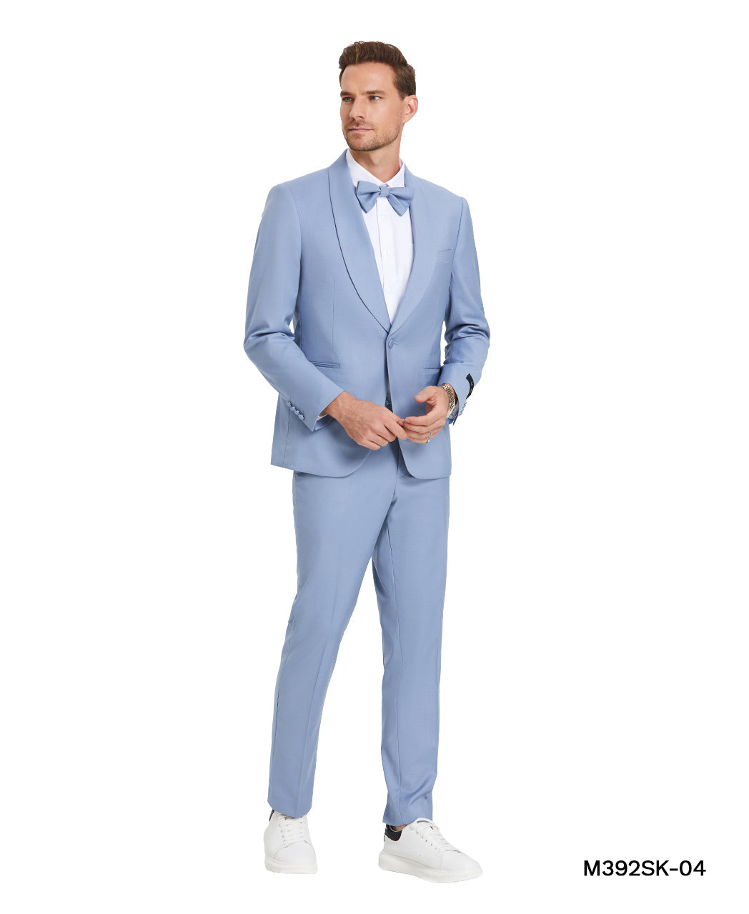 Tangerine Solid Shawl Collar - Adjustable Waist Band Mens-suit