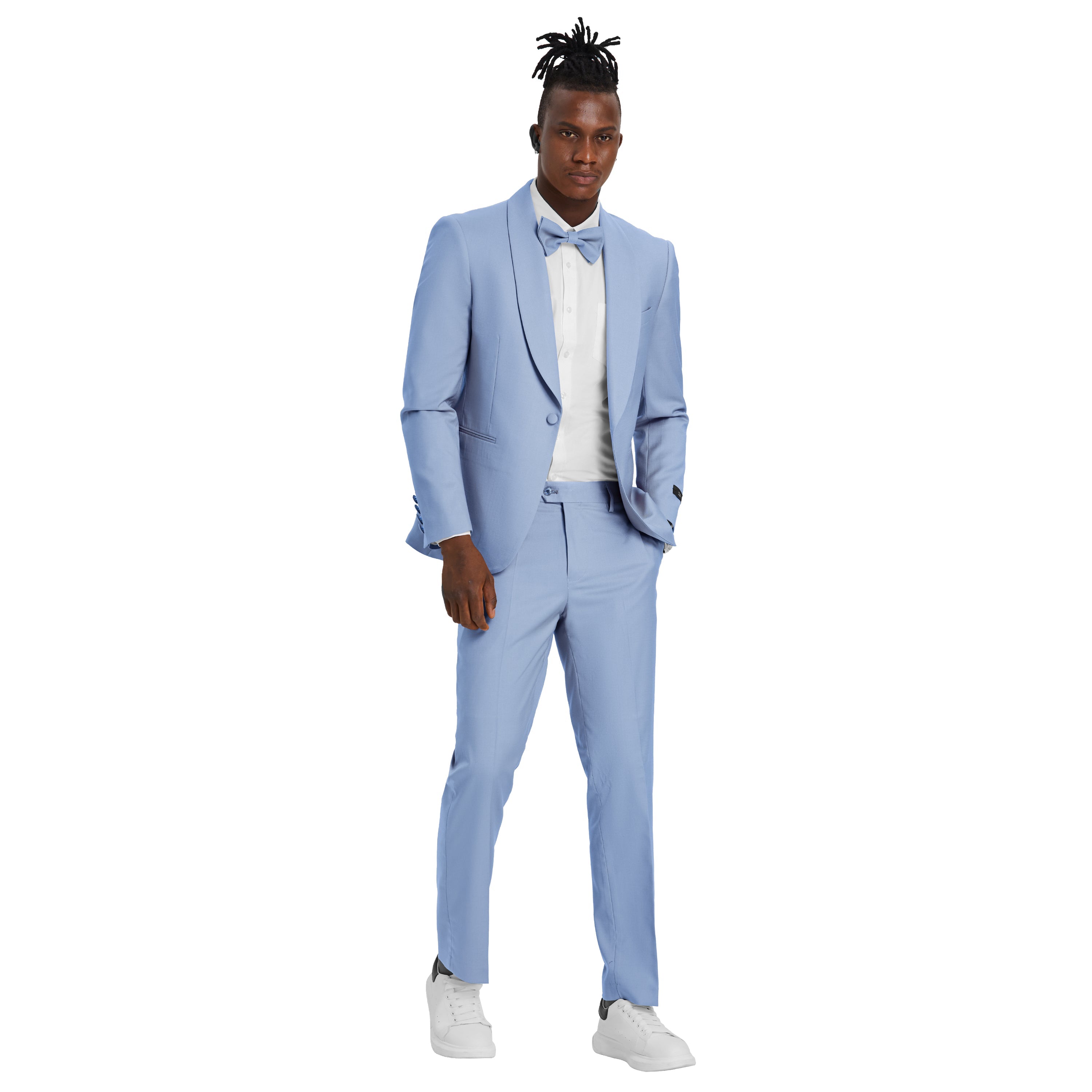 Tangerine Solid Shawl Collar - Adjustable Waist Band Mens-suit