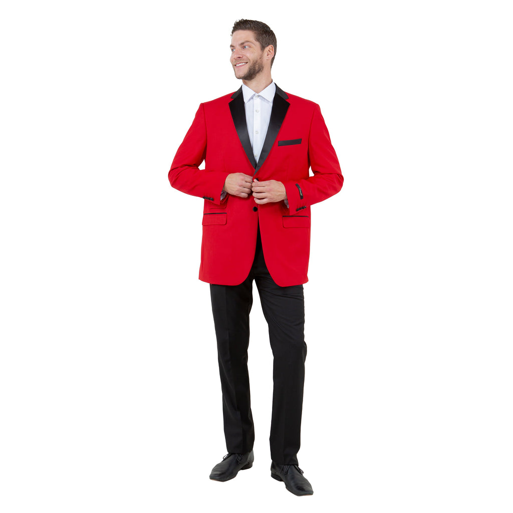 Men's Slim-Fit Tuxedo Sport Coat w/ Satin Notch Lapel