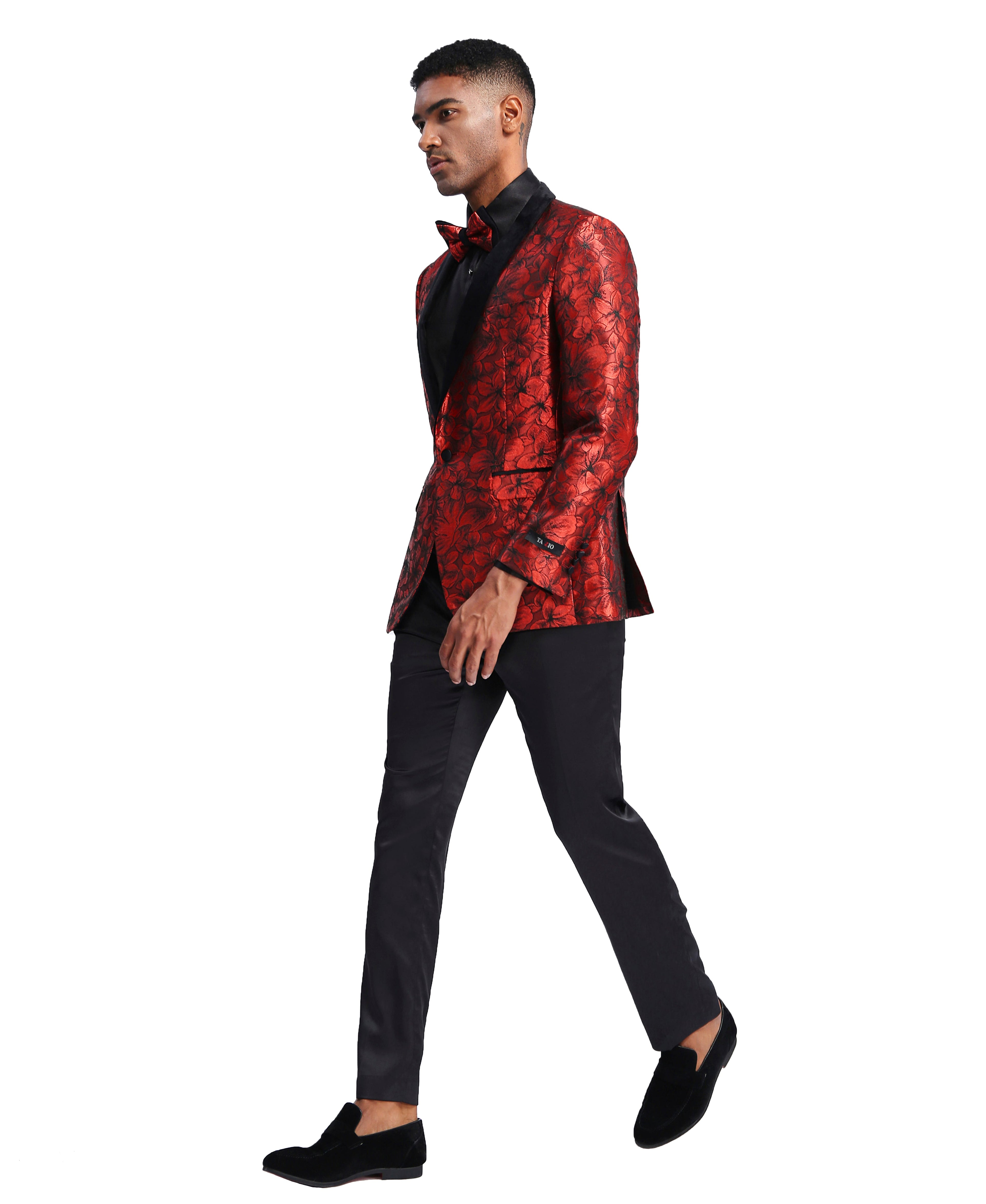 Mens Shawl Satin Collar Blazer Only Paisley Pattern For All Occasions