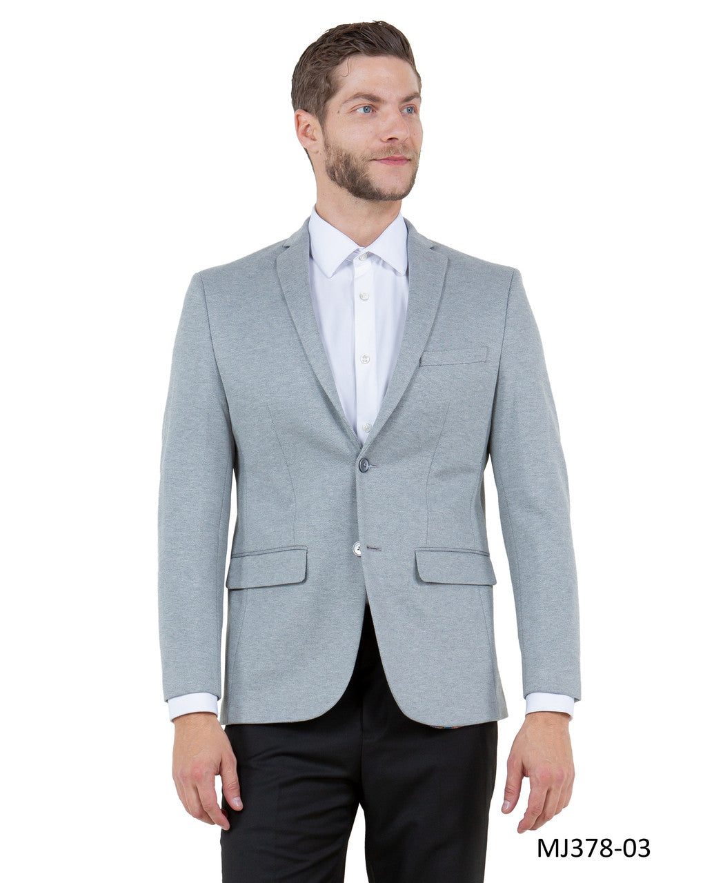 Men's Knit Slim-Fit Blazer w/ Peak Lapel