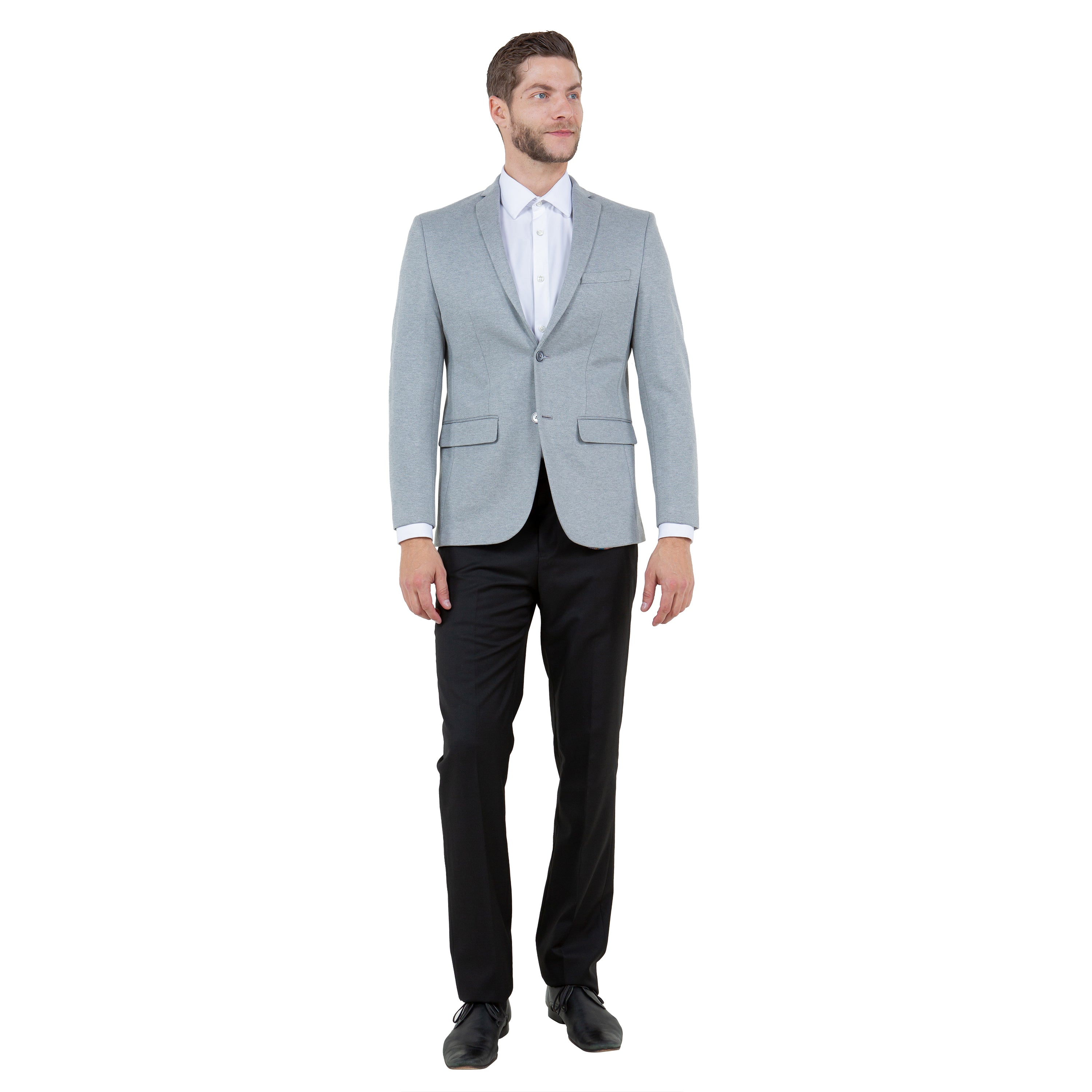 Men's Knit Slim-Fit Blazer w/ Peak Lapel