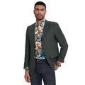 Men's Solid Textured Slim-Fit Blazer w/ Notch Lapel