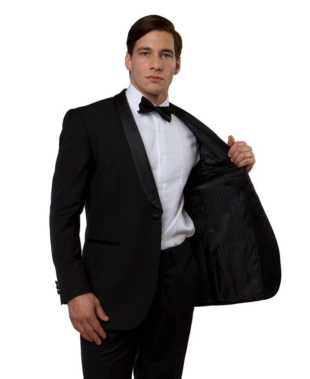 Men's Tuxedo 2pc Solid Satin Shawl Collar With Matching Solid Pants For All Occasions