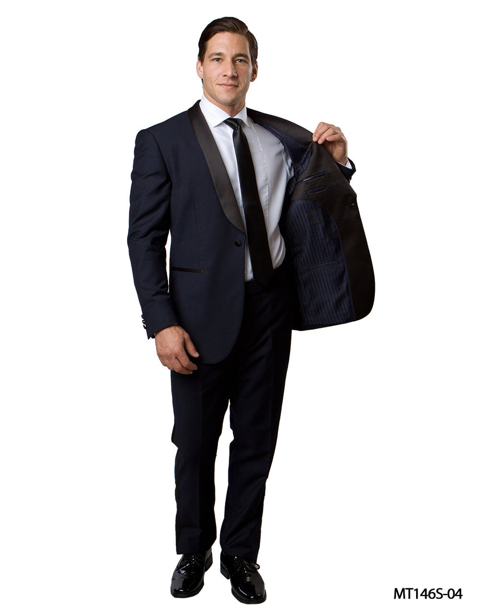 Men's Tuxedo 2pc Solid Satin Shawl Collar With Matching Solid Pants For All Occasions