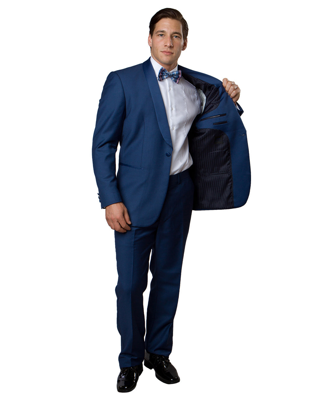 Men's Tuxedo 2pc Solid Satin Shawl Collar With Matching Solid Pants For All Occasions