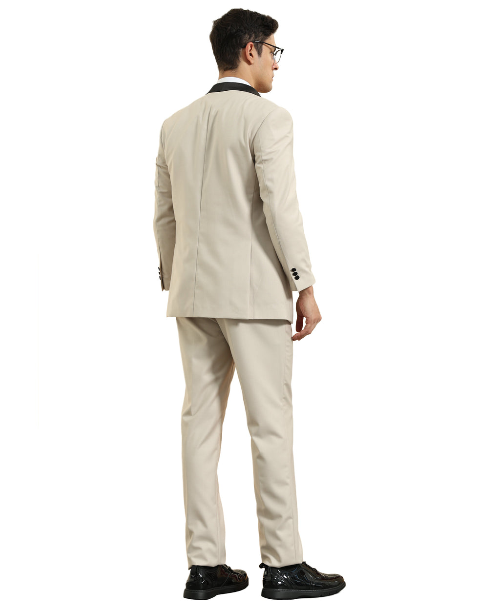 Men's Tuxedo 2pc Solid Satin Shawl Collar With Matching Solid Pants For All Occasions
