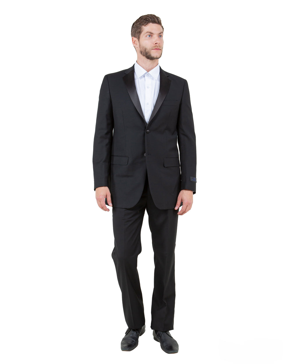 Mens Tuxedo Bryan Michaels Slim Fit Two Button Jacket with Satin Notch' Lapel & Matching Pants