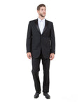 Mens Tuxedo Bryan Michaels Slim Fit Two Button Jacket with Satin Notch' Lapel & Matching Pants