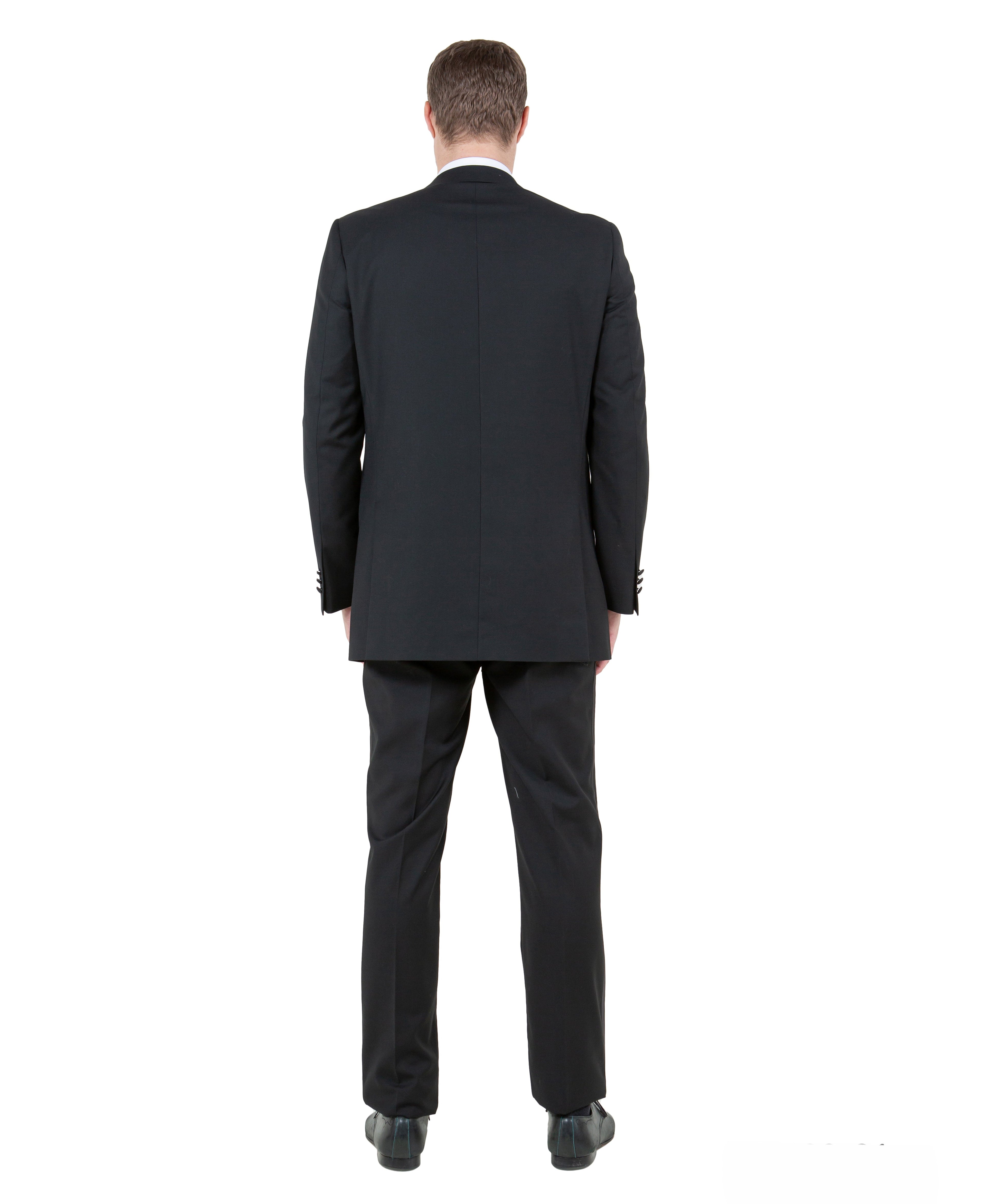 Mens Tuxedo Bryan Michaels Slim Fit Two Button Jacket with Satin Notch' Lapel & Matching Pants