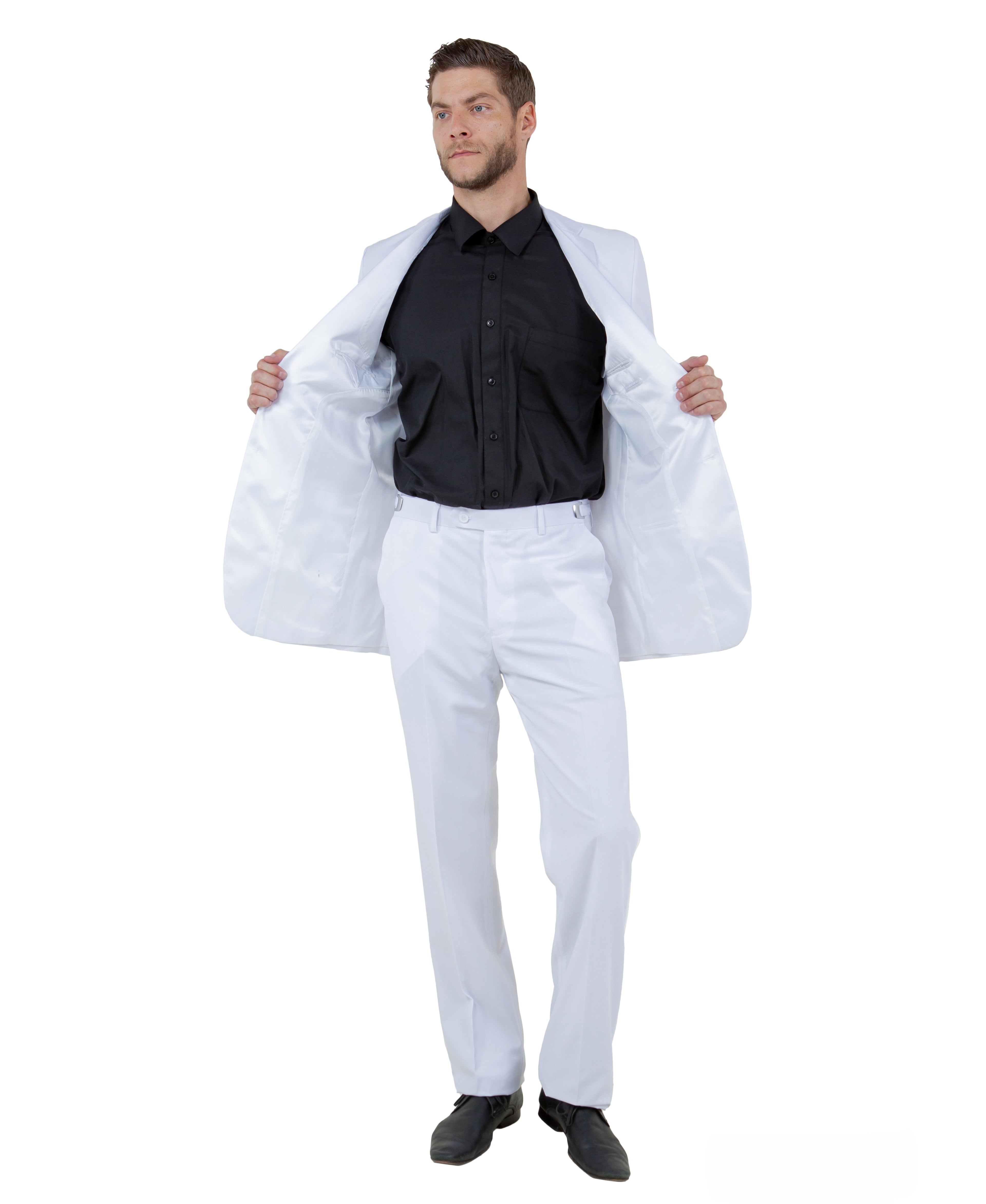 Mens Tuxedo Bryan Michaels Slim Fit Two Button Jacket with Satin Notch' Lapel & Matching Pants