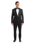 Men's Tuxedo 2pc Solid Satin Shawl Collar With Matching Satin Side Stripe Solid Pants For All Occasions