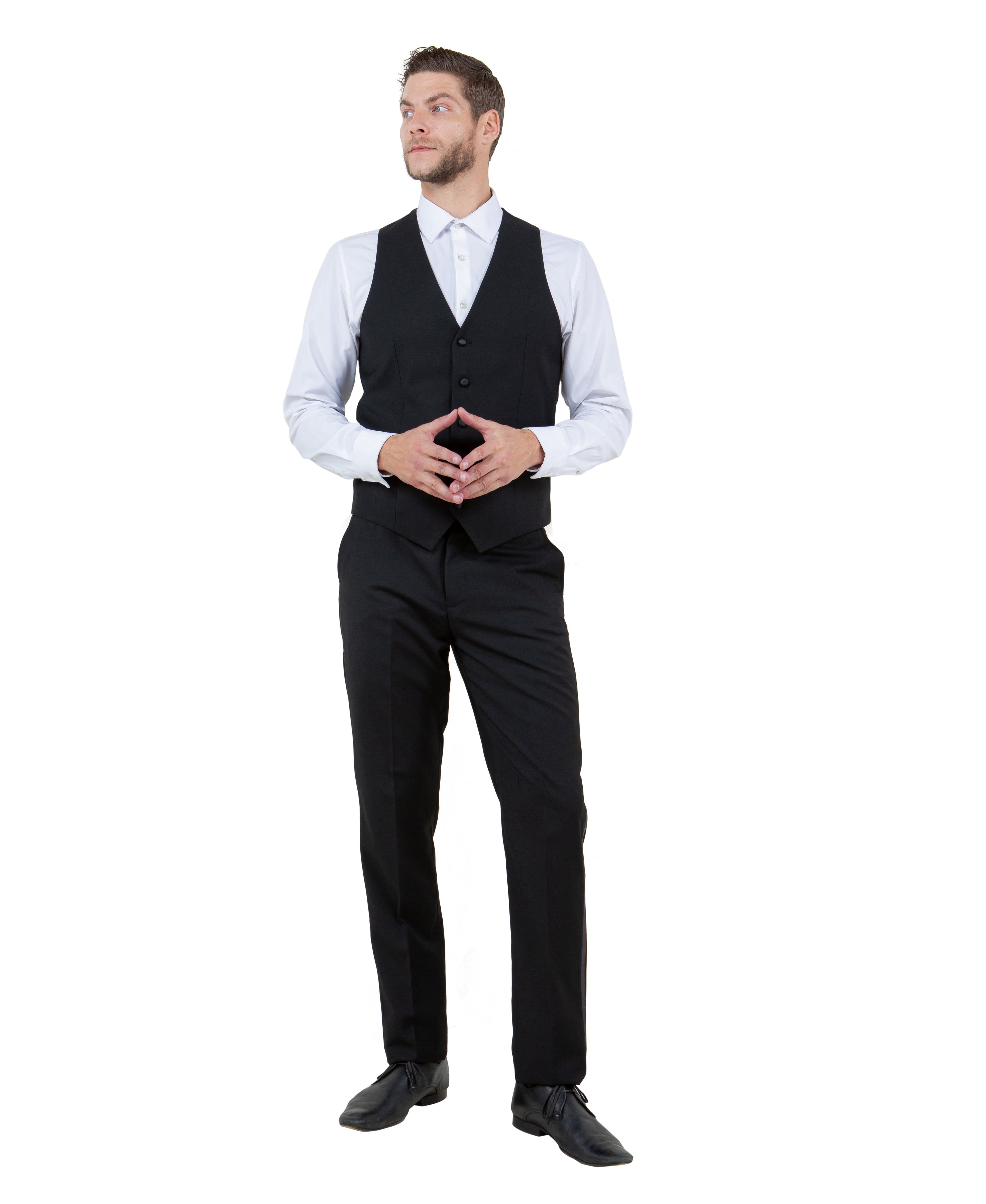 Mens Tuxedo Bryan Michaels Slim Fit Two Button Jacket with Satin Peak Lapel & Matching Pants