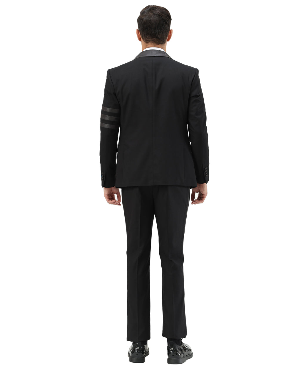 Men's Tuxedo 2pc Double Breasted Solid Satin Shawl Lapel With Matching Solid Satin Pants For All Occasions