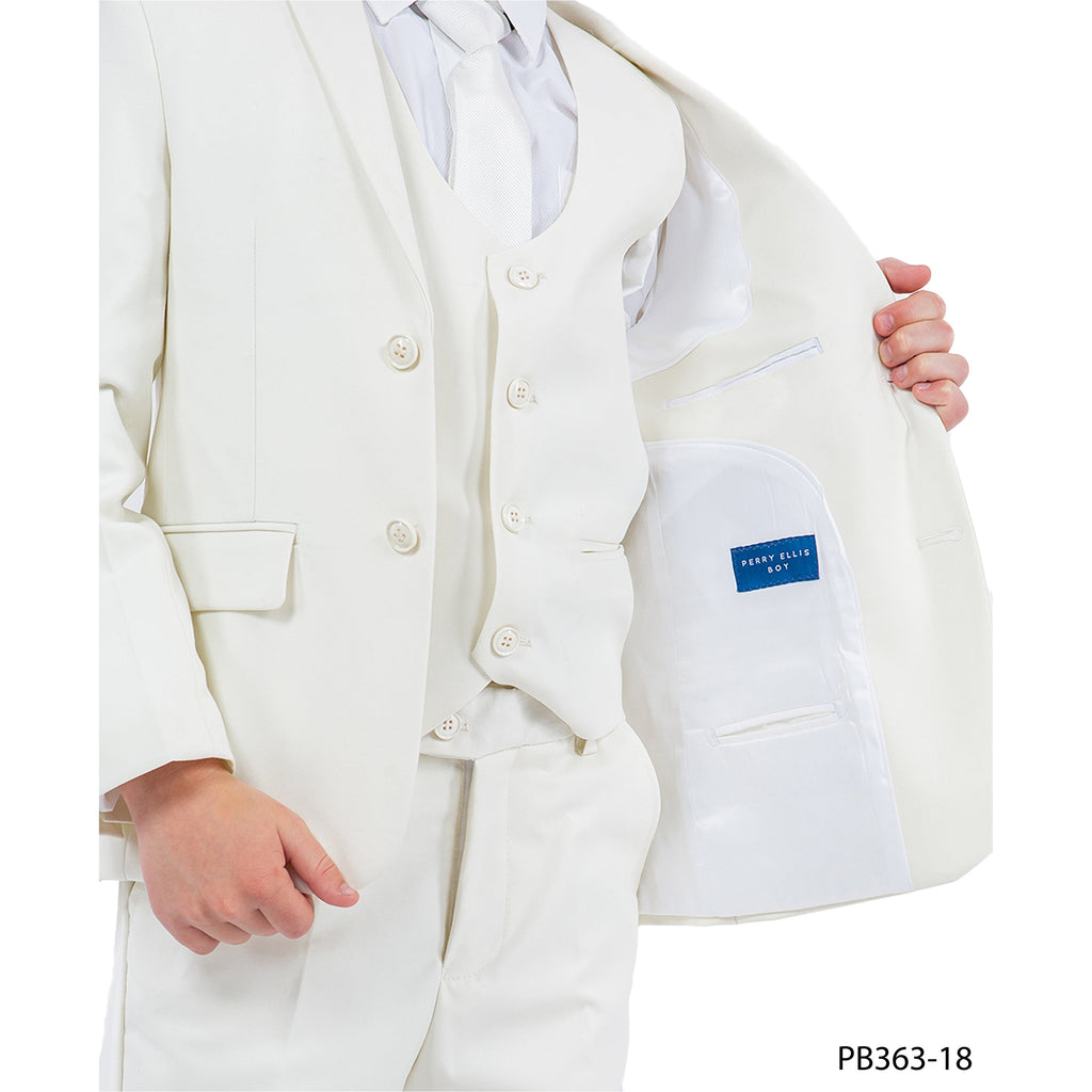 Perry Ellis Boy's 5pc Solid Suit