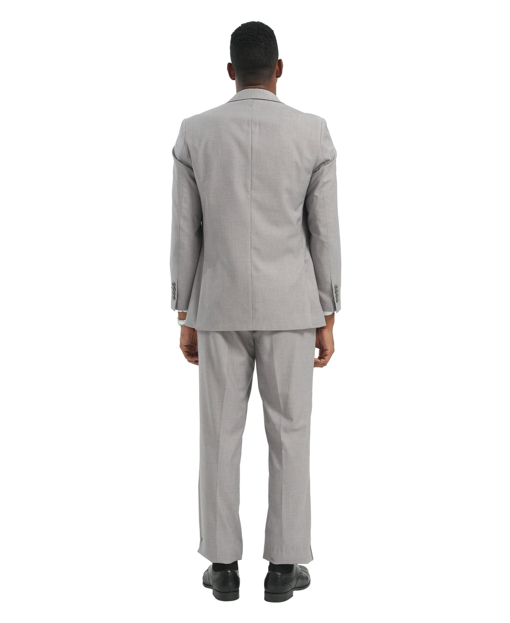 Mens Suit 2pc Black Slim Fit Notch Lapel Suits