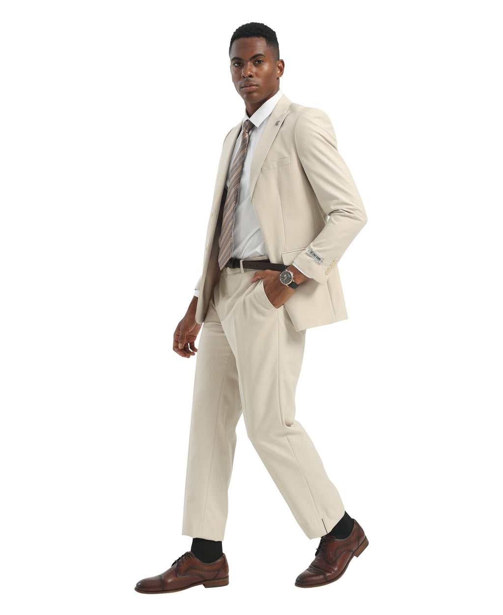 Mens Suit 2pc Black Slim Fit Notch Lapel Suits