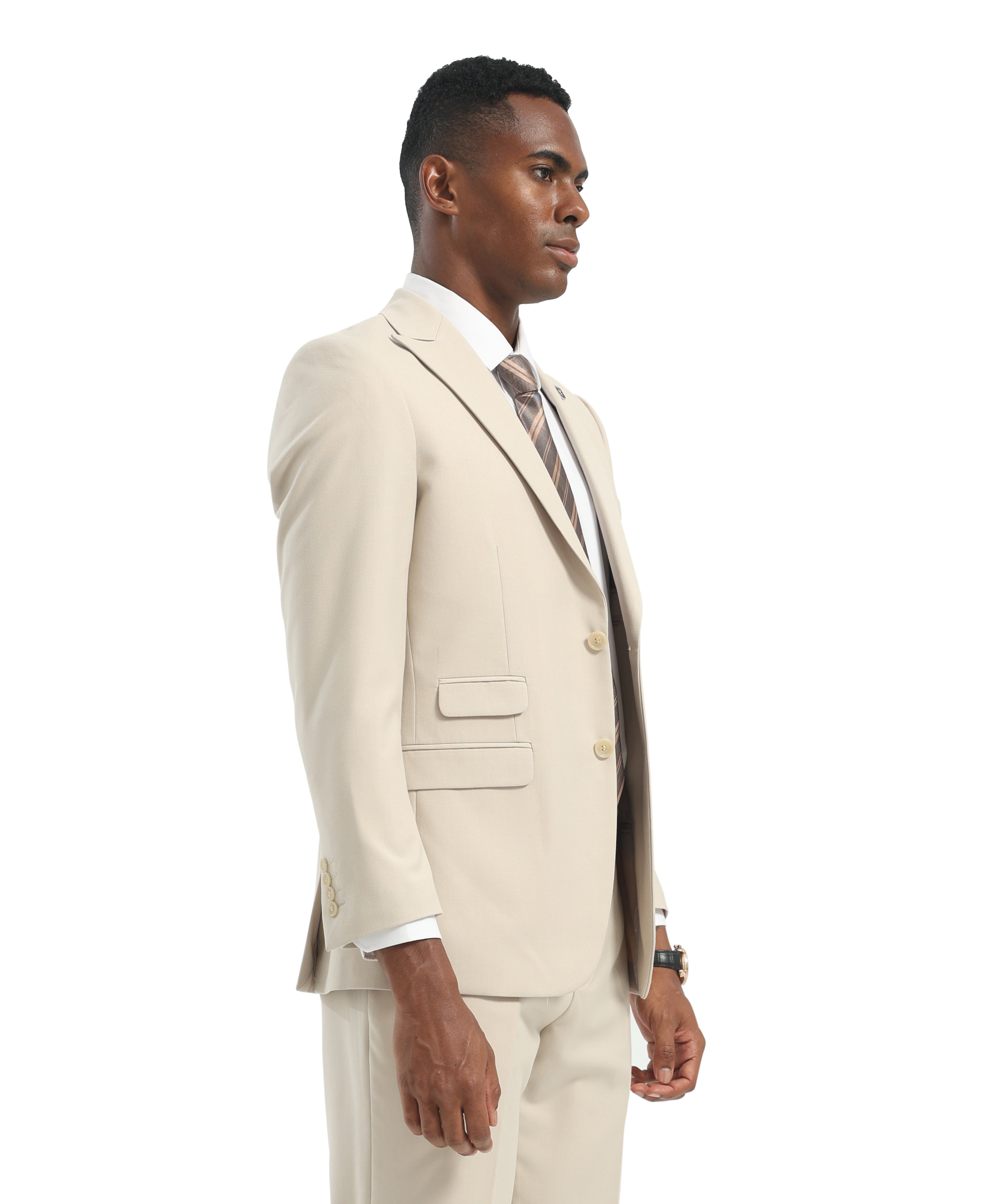 Mens Suit 2pc Black Slim Fit Notch Lapel Suits