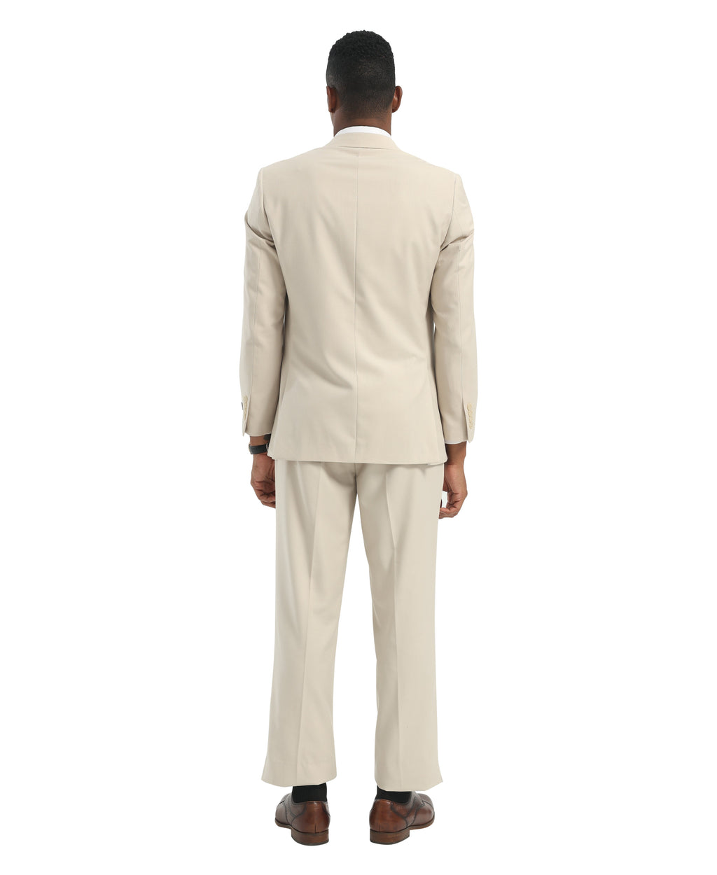 Mens Suit 2pc Black Slim Fit Notch Lapel Suits